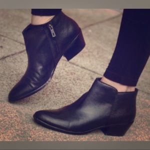 Sam Edelman Petty Ankle Boot - Black Leather (10)